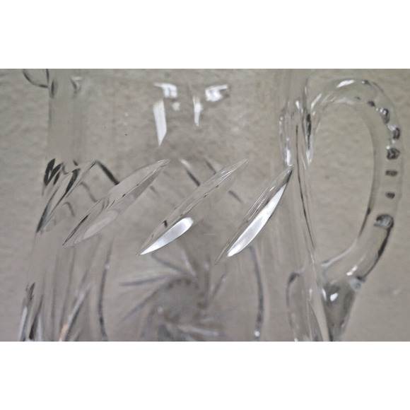 Glass Crystal Pinwheel Pitcher - 7" - Picture 3 of 5